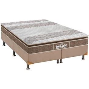 Cama Box King: Colchão Anatômico Probel D33-ep Guarda Costas Próintense Plus + Base Crc Suede Clean(193x203)