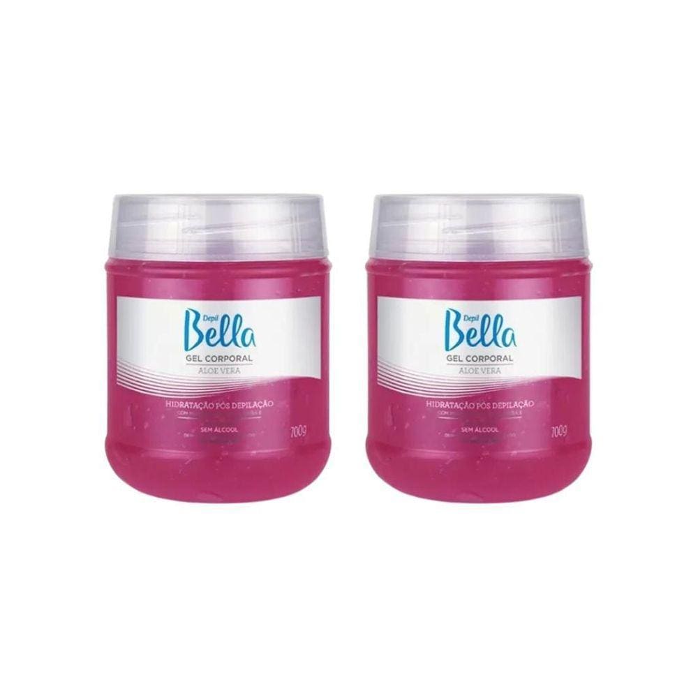 Depil Bella Gel Corporal Aloe Vera Pos Dep 700G - Kit 2Un
