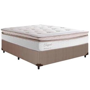 Conjunto Box Casal: Colchão Molas Ensacadas Elegant + Base Crc Courano Clean(138x188)