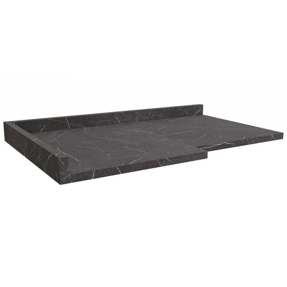 Módulo Cozinha Kappesberg Maxxi Tampo P- Balcão Canto Reto B649 98cm Cinzel-kappesberg