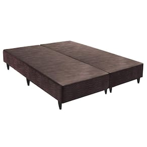 Base Sommier Camurça Sup King 193x203x23cm Ortobom Marrom