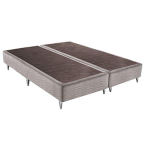 Base Sommier Camurça Queen 158x198x23cm Ortobom Creme