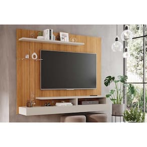 Home P-tv Até 50 Polegadas Valência Plus C- Prateleira E Nichos 160x135cm Nature-off White - Permóbili