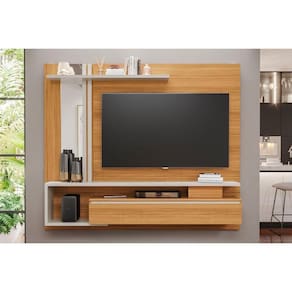 Home P-tv Até 60 Polegadas Treviso C- Prateleira E Nicho 180x153cm Nature-off White