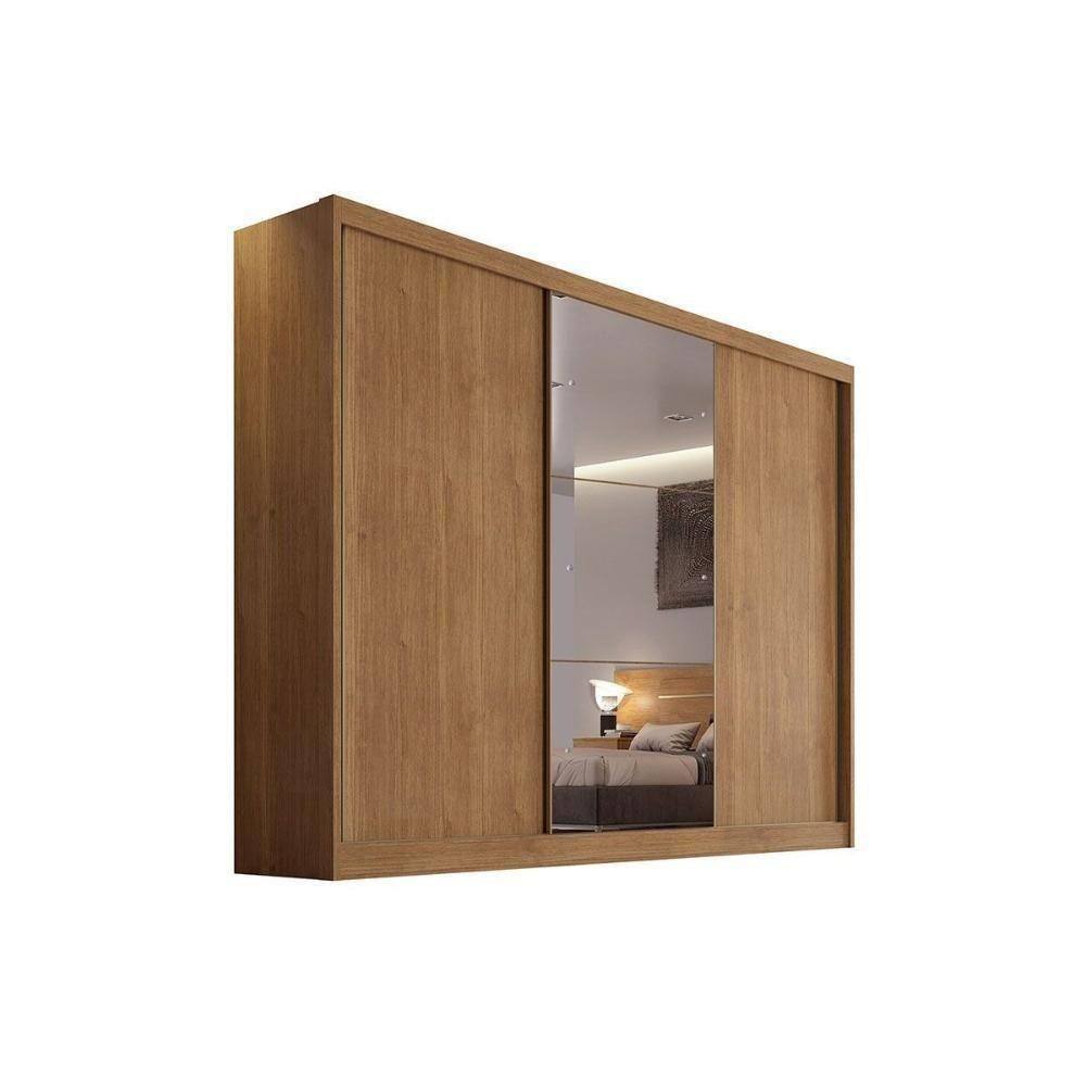 Guarda Roupa Casal 3 Portas E 8 Gavetas Natus Plus Freijo Cumaru - Novo Horizonte
