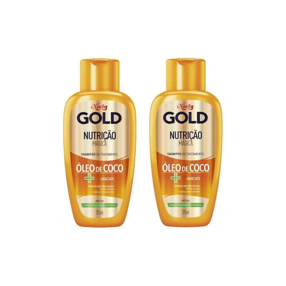 Shampoo Niely Gold 275Ml Nutriçao Poderosa - Kit C/2Un