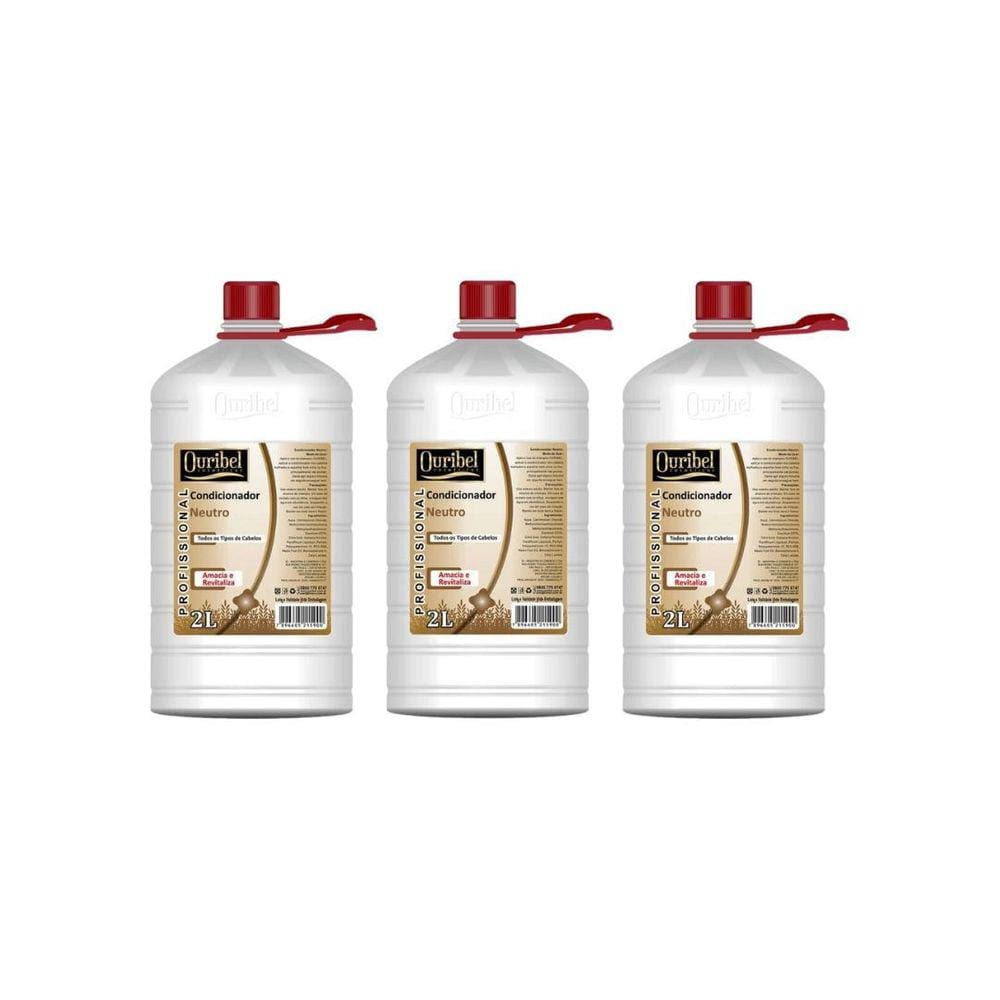 Shampoo Ouribel 2000Ml Neutro - Kit C/3Un