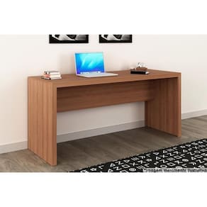 Mesa Secretária Escritório Me4109 Amêndoa - Tecno Mobili
