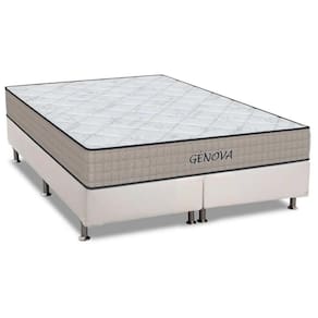 Conjunto Box King: Colchão Espuma Orthoflex D45 Genova + Base Crc Courano White(193x203)