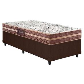 Conjunto Box Solteiro: Colchão Anatômico Herval D28/ag65 Bermont + Base Crc Courano Brown(88x188)
