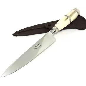 Faca Churrasco,Solingen Carbono Franz Wenk - 7 pol.