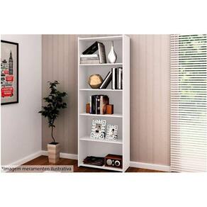 Estante Livreiro Casal Esm201 C/ 4 Prateleiras Rustico - Movelbento