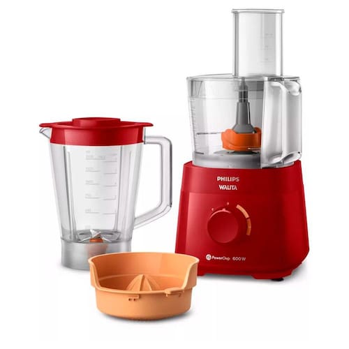 imagem-Multiprocessador Philips Walita RI300/92 PowerChop 600W 2 Vel. + Pulsar Vermelho - 110V