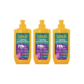 Creme Para Pentear Niely Gold 250G Cachos Defini Prolon- 3Un