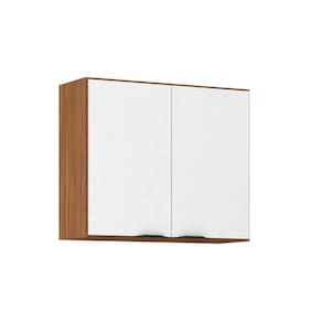 Armário Aéreo Cozinha Modulado Firenze 2 Portas 80cm Amendola-branco - Demóbile