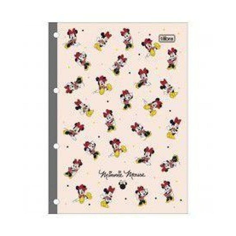 Refil Tiliflex Caderno Argolado Universitário Minnie 80 Fls Tilibra 3779