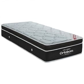 Colchão  Solteiro Ortobom Molas Ensacadas Elegant 28X 188X 88 cm Preto/Branco