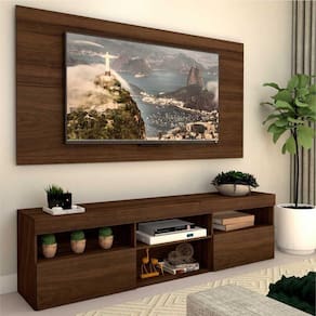 Rack com painel para TV até 65 polegadas e 2 portas Toronto Multimóveis Duna