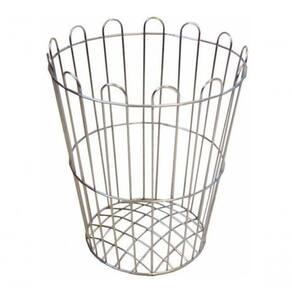 Cesto Aramado 20 Litros Redondo Cor:galvanizado