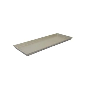 Prato para Vasos de Planta Retangular Slim 41 Cimento