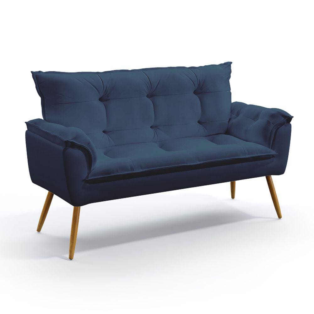 Poltrona Namoradeira Beta / Sued Azul Marinho