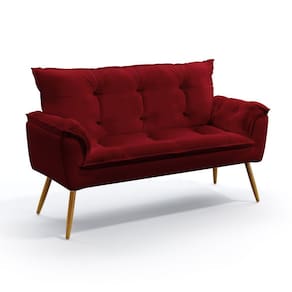 Poltrona Namoradeira Beta / N-033 Veludo Vermelho