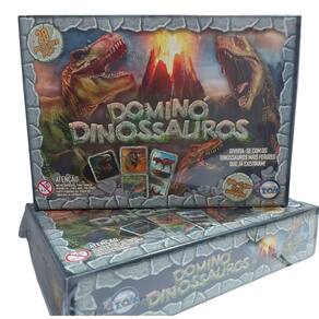 Domino Dinossauro, Brincadeira de Crianca, 28 pecas