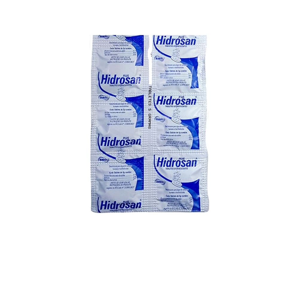 Hidrosan Plus Efervescentes Cartela 6 tabletes de 5g