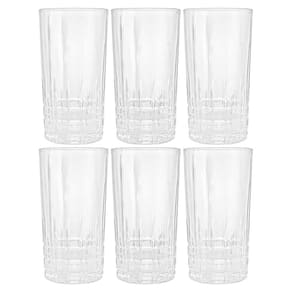 Jogo de Copos de Cristal Transparente Calcutá 370ml 6 peças - Lyor