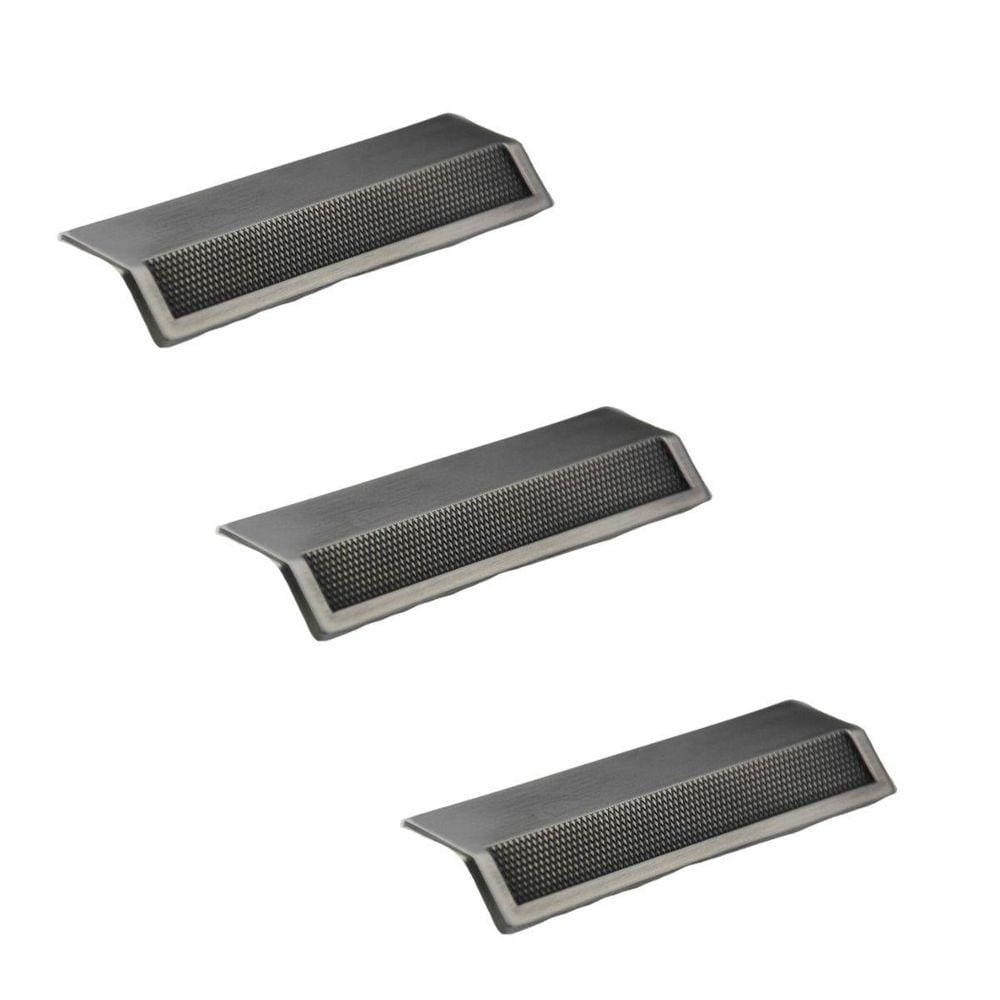 Kit 3 Puxador Moveis Citizen 45 Graus G Niquel Velho Zen