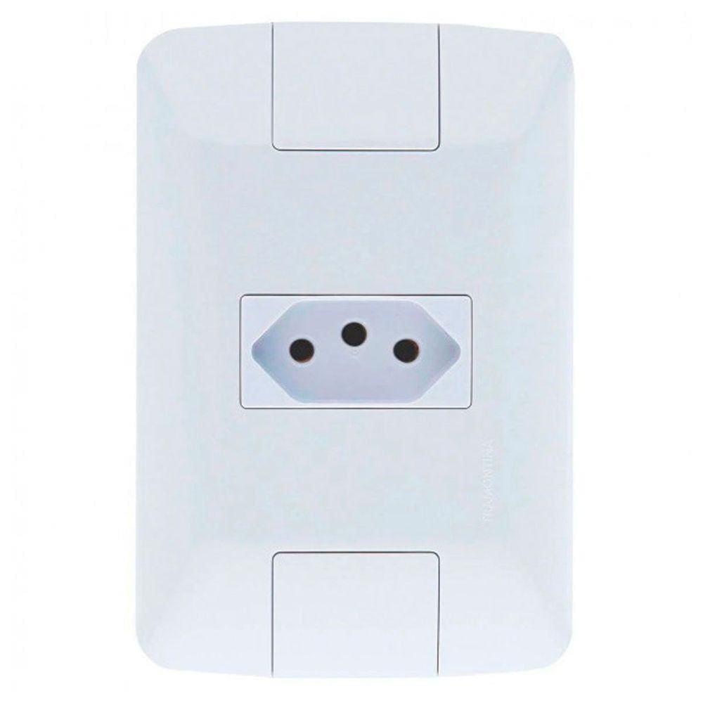 Conjunto 4x2 1 Tomada 2P+T Tramontina Aria 20 A 250 V