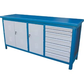 Bancada Fechada com 7 Gavetas 190x55x86cm 207AF FERCAR
