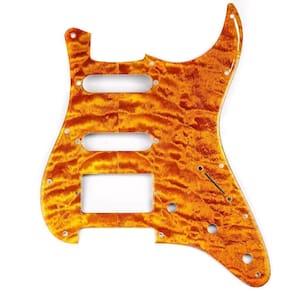 Escudo Para Guitarra Am Strat Hss Amarelo Spirit 110-yq [f035]