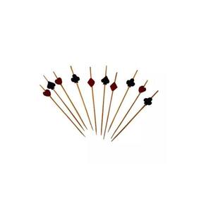 Pick Palito P/ Lanche, Hamburguers Naipes Poker Casino C/ 50un