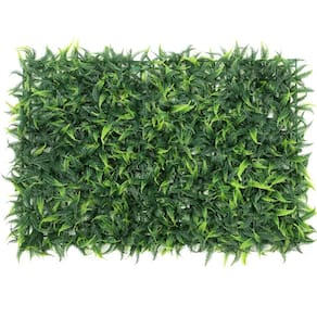 Kit 20 Placas De Samambaia Verde Escuro 40 x 60cm Muro Inglês Jardim Vertical