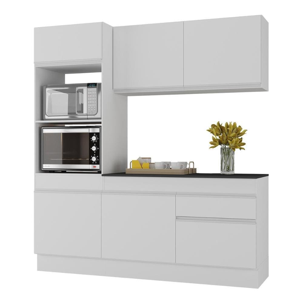 Armário de Cozinha Compacta 3 peças com Rodapé MP2177 Made Multimóveis