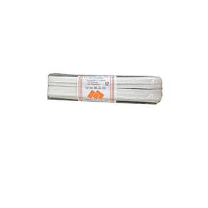 Elástico Chato N12- 0.6Mm Branco Kit 10 Rolos De 10 Metros