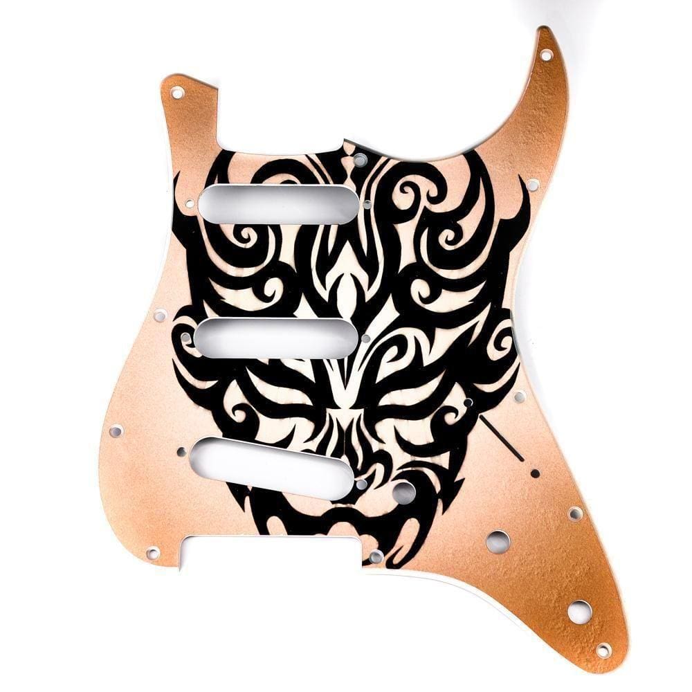 Escudo Guitarra Am Strat Sss Máscara Tribal Spirit 100-mt [f035]
