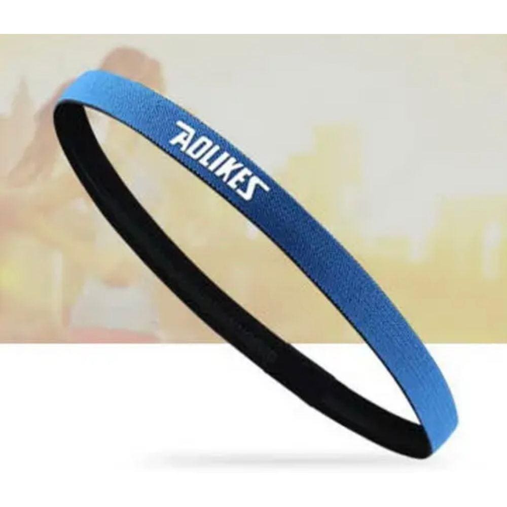 Headband Faixa De Cabeça Testeira Aolikes Sweatband Azul Escuro