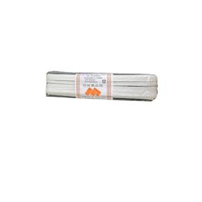 Kit 3Un Elástico Chato N12- 0.6Mm Branco De 10 Metros