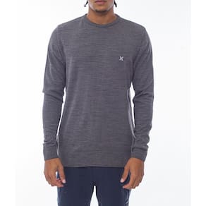 Camiseta Hurley Manga Longa Casual WT24 Masculina Preto