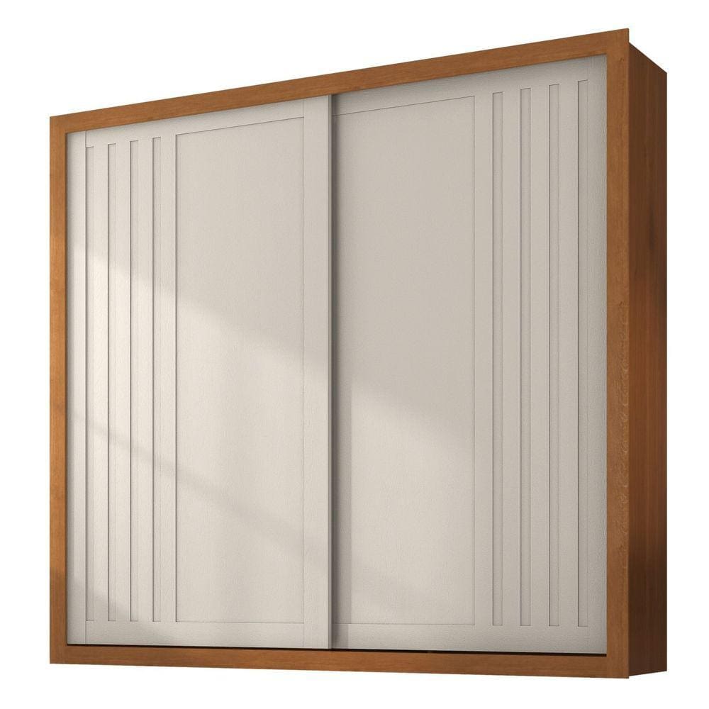Guarda-roupa Versalles 2 Portas 6 Gavetas Cinamomo/Areia