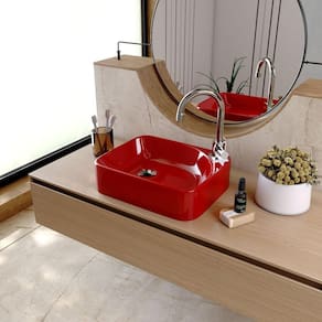 Kit Cuba Ro36 Cross com Válvula Metal e Sifão com Flexível Vermelho