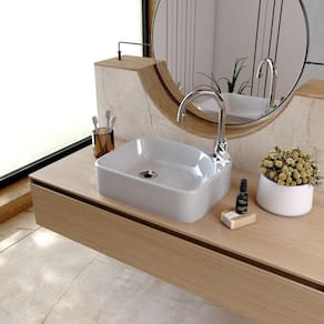 Kit Cuba Ro36 Cross com Torneira Luxo e Válvula Metal com Sifão e Flexível Cinza