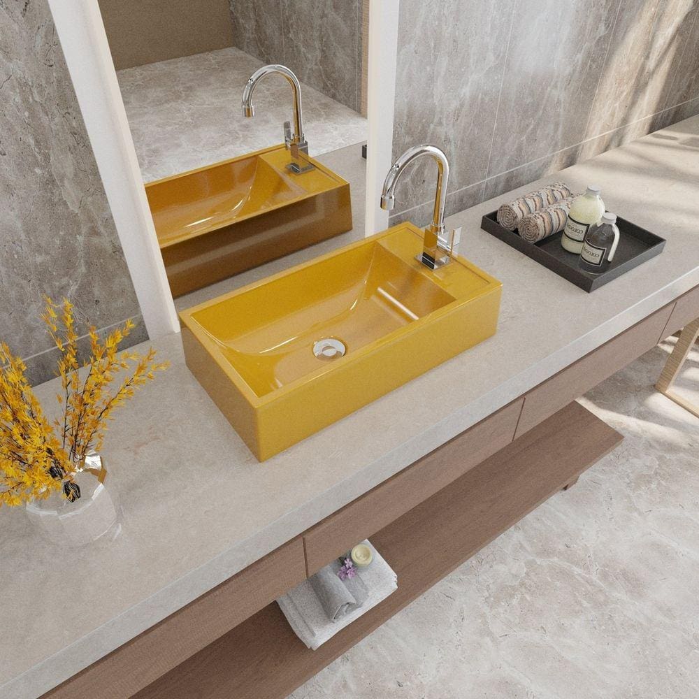 Kit Cuba Rl545 Roma com Torneira Luxo e Válvula Botão Amarelo