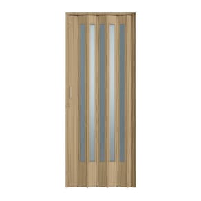 Porta Sanfonada Pvc Plastporta 210x72cm Translucida Bcf Carvalho Prata