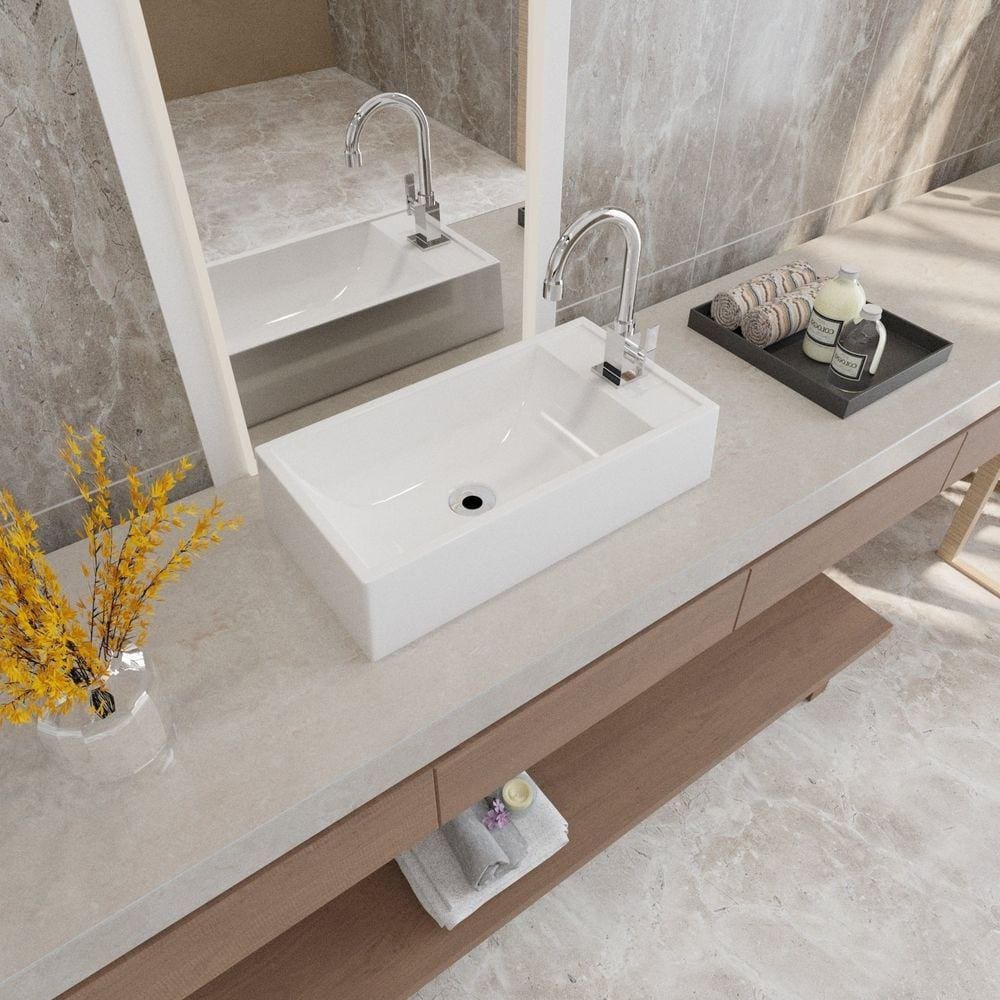 Kit Cuba Rl545 Roma com Válvula Metal e Sifão com Flexível Branca