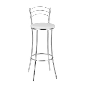 Banqueta para Cozinha Bc26/a A102 Cromado/Branco