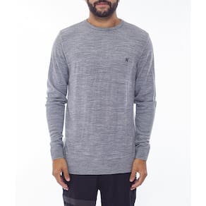 Camiseta Hurley Manga Longa Casual WT24 Masculina Cinza
