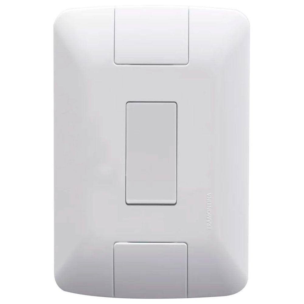 Conjunto 4x2 1 Interruptor Simples Tramontina 6 A 250 V